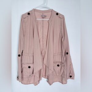 Knox Rose Light Pink Cargo Utility Jacket Women’s size Large